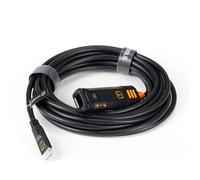 Tether Tools Cable TetherPro Optima 10G TetherBoost con mecanismo de bloqueo USB-C 4,8 m (negro)