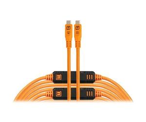 Tether Tools Herramientas TetherPro Optima 10G cable de datos USB-C a USB-C - 9,4 m naranja
