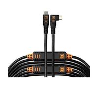 Tether Tools Herramientas TetherPro Optima 10G cable de datos USB-C a USB-C en Ã¡ngulo recto - 9,4 m negro