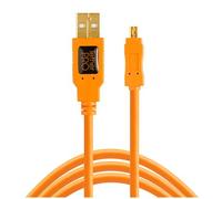 Tether Tools TetherPro Cable de datos USB para USB 2.0 a USB 2.0 Mini-B (8 patillas) 4,6m Naranja