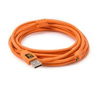 Tether Tools TetherPro Cable de datos USB para USB 2.0 tipo A a USB 2.0 mini-B (8 patillas) - 4,6 metros de longitud naranja