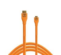 Tether Tools TetherPro Cable HDMI de Micro a HDMI 2.0 4,6 m naranja alta visibilidad
