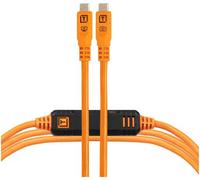 Tether Tools TetherPro Optima 10G USB-C, 15' (4,6 m), arancione diritto