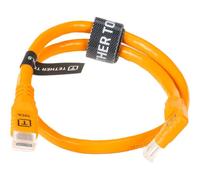 Tether Tools TetherPro Optima 10G USB-C, 51 cm (adaptador de ángulo recto a recto), color naranja