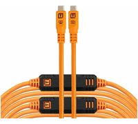 Tether Tools Herramientas TetherPro Optima 10G cable de datos USB-C a USB-C - 9,4 m naranja