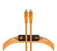 Tether Tools TetherPro Optima 10G USB-C - Transferencia de datos exclusiva, cable recto a recto de 1,8 m, color naranja