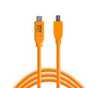 Tether Tools TetherPro USB-C a 2.0 Micro-B 5-Pin 4,6m arancione