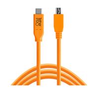 Tether Tools TetherPro USB-C a 2.0 Mini-B 8-Pines 4,6m Naranja | ✅ 10% de descuento