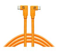 TetherPro Datenkabel USB-C an USB-C (Orange, 2 x rechtsgewinkelt, 4,6 m)