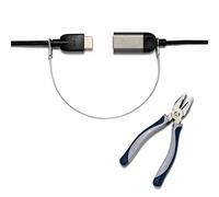 TetherTies Silver Heavy Duty - The New 2017, Heavy Duty, pre-montado, rápido de instalar ordenador y adaptador de seguridad y dispositivo de prevención de robo 30-Pack-Silver-Heavy Duty plata