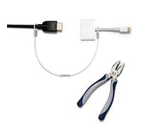 TetherTies Silver Heavy Duty - The New 2017, Heavy Duty, pre-montado, rápido de Instalar Ordenador y Adaptador de Seguridad y Dispositivo de prevención de Robo 60-Pack-White Blanco