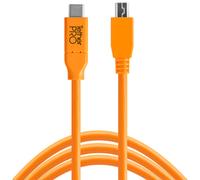 TetherTools TetherPro USB-C a Mini-B 5-Pin 4,6m Naranja | ✅ 10% de descuento