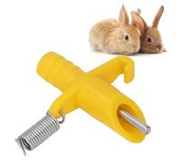 Tetina de Agua Automática para Conejos, Bebedero para Conejos, Bebedero para Pollos, Tetina, Bebedero para Tetinas Horizontales con Tubo de Agua de 8mm de Diámetro y 5m