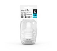 Suavinex Tetina Fisiológica Silicona Flujo S +0m 2 uds
