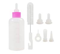 Tetina Para Mascotas - Comedero Para Animales Pequeños De 60 Ml | Biberón Para Mascotas Con Tetinas De Repuesto, Kit De Biberón Para Cachorros De 7 Piezas, Kit De Alimentación Para Perros De Excelente