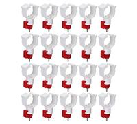 Tetinas De Bebedero Para Pollos, 20PCS Tetinas De Agua Para Pollos Tetinas De Agua Sin Congelación Para Riego De Pollos Sistema De Riego Para Pollos Alimentador De Tetinas Para Pollos Multiusos Para A