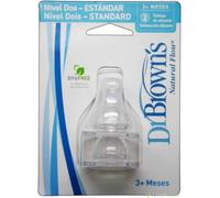 Tetinas de repuesto Dr Brown´s Standard 3 Meses -Recambio Tetinas Biberón Tamaño Estandar