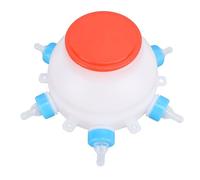 Tetinas para Beber para Corderos, Comedero para Lechones de 2.5 L con 6 Tetinas, Comedero Multifuncional para Leche de Cabra, Comederos para Aves, Nutrición para Corderos y