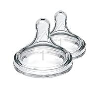 Tetinas para biberón marca DRBROWNS. Modelo DR BROWN'S LEVEL 1 TEATS 0M+ X2 | Flujo lento, 0 m +, 100% silicona, tetina para biberón