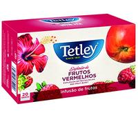 Tetley - Infusión Explosión Frutos Rojos | Caja 20 Bolsitas | Ingredientes 100% Naturales - Con Teína