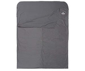 TETON Sports Sleeping Bag Liner A Clean Sheet Set Anywhere You Go Forro para Saco de Dormir, Negro, Cotton Mammoth / 91" x 58"
