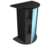 Tetra AquaArt armario bajo para acuario, especial para acuarios Tetra AquaArt Explorer Line de 30/60 litros con cristal frontal curvado, color negro, 1 pieza