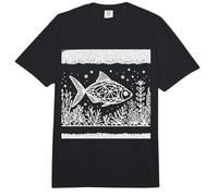 Tetra Arte Lineal Amante de Peces Comfort Colors Adult Heavyweight T-Shirt