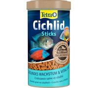 Tetra Cichild Sticks - alimento en forma de barritas para todos los cíclidos y otros peces ornamentales grandes, barritas de comida flotantes, lata de 500 ml