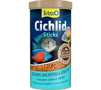 Tetra Cichild Sticks - alimento en forma de barritas para todos los cíclidos y otros peces ornamentales grandes, barritas de comida flotantes, lata de 1L