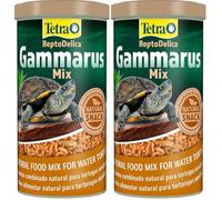 Tetra Gammarus Mix 1 L - Comida Natural para Tortugas acuáticas (Paquete de 2)