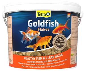 Tetra Goldfish Flakes Alimento para peces dorados/agua fría, 10 L | Realza los colores | Para una larga vida | Contiene todos los nutrientes | Agua limpia y clara