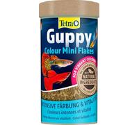 Tetra Guppy Colour Mini Flakes - alimento en forma finas escamas para todos los guppys para una coloración intensa y brillante, lata de 1250 ml