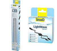 Tetra LightWave 520 Single Light, Lámpara LED de acuario, segundo punto de luz LightWave Set Completo, energía eficiente y duradera & Lightwave Splitter 34 g