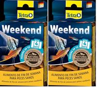 Tetra Min Weekend - Palitos compactos para la alimentación de Todos los Peces Ornamentales Durante el Fin de Semana o hasta 4 días, 20 Unidades (Paquete de 2)