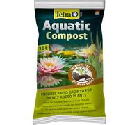 Tetra Pond AquaticCompost - Fertilizante, Tierra para Fondo de Cuenca - Nutrientes para Plantas de Estanque de jardín y Ornamento - Promueve el Crecimiento de Las Plantas - 16 L