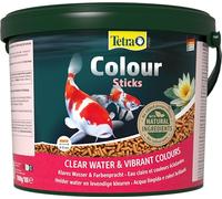 Tetra Pond Colour Sticks Alimento para peces de estanque, 10 L