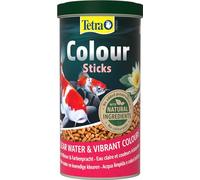 Tetra Pond Colour Sticks, Alimento para peces de estanque, para colores naturales y agua clara, lata de 1 L