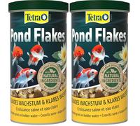 Tetra Pond Flakes - Alimento en Escamas para Peces de Estanque, 1 L (Paquete de 2)