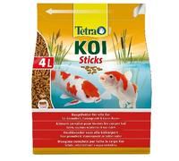 Tetra Pond Koi Sticks Alimento para peces Koi, 4 L | Para todos los peces Koi | Para peces sanos | Colores intensos y agua transparente