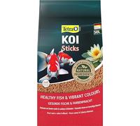 Tetra Pond Koi Sticks Alimento para Peces Koi, 50 L | Para todos los peces Koi | Para peces sanos | Colores intensos y agua transparente