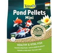 Tetra Pond Pellets, Alimento para peces pequeños de estanque, pellets flotantes para la alimentación diaria, bolsa de 4 L