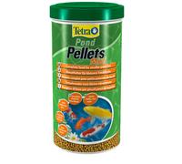 Tetra Pond Pellets, Alimento para peces pequeños de estanque, pellets flotantes para la alimentación diaria, lata de 1 L