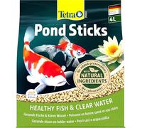 Tetra Pond Sticks, Alimento para peces de estanque, para peces sanos y agua clara en el estanque del jardín, bolsa de 4 L