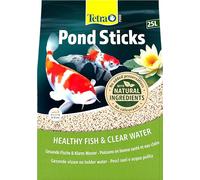 Tetra Pond Sticks, Alimento para peces de estanque, para peces sanos y agua clara en el estanque del jardín, bolsa de 25 L
