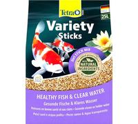Tetra Pond Variety Sticks Mezcla de Alimentos para Peces, 25 L | Tres sticks diferentes | Salud, colorido y vitalidad | Peces de estanque