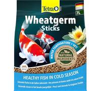 Tetra Pond Wheatgerm Sticks, Alimento rico en fibra para todos los peces de estanque, especialmente adecuado para temperaturas de agua frías (primavera, otoño), bolsa de 7 L