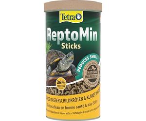 Tetra ReptoMin Alimento para Tortugas Acuáticas, 1 L | Alimento premium | Rico en nutrientes | sticks con forma de gusano | ingredientes naturales