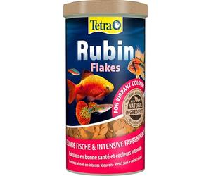 Tetra Rubin Flakes Alimento completo en copos, 10 L | Potenciadores de color naturales | Brillo intenso del color de los peces