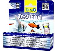 Tetra Test 6in1- Prueba de agua para controlar los seis valores más importantes del agua en un solo paso, permite una rápida y fácil comprobación de la calidad del agua (25 strips)