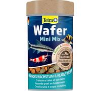 Tetra Wafer Mini Mix - alimento para todos los peces de fondo pequeños y crustáceos para un crecimiento saludable y una mayor resistencia, lata 100 ml